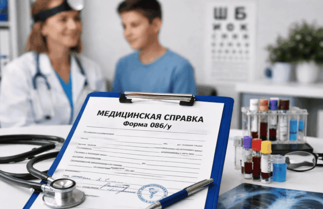 Как оформить медицинскую справку по форме 086у