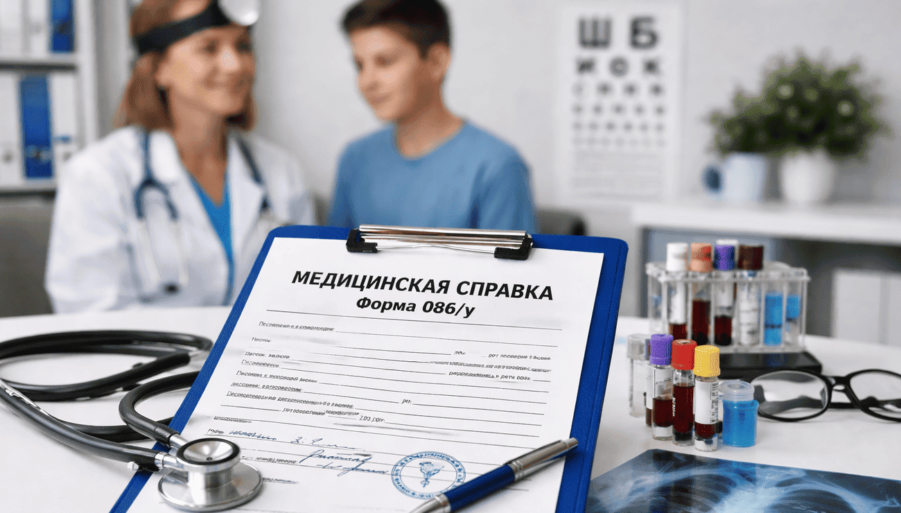 Как оформить медицинскую справку по форме 086у